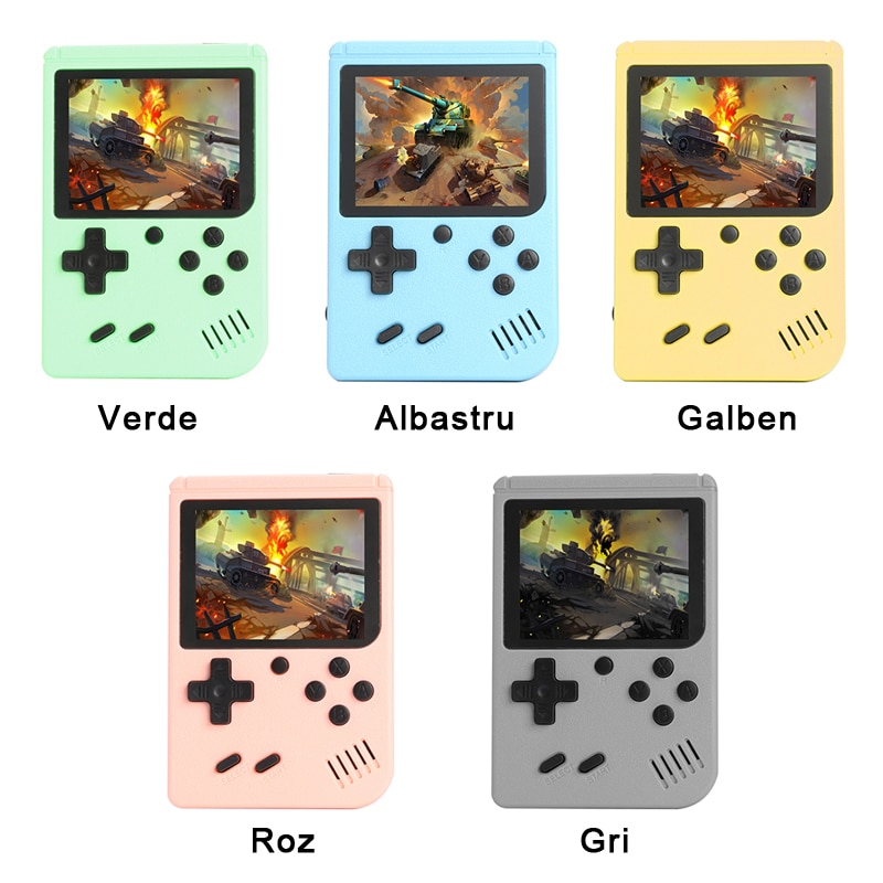 Consola portabila, 400 de jocuri, Galben