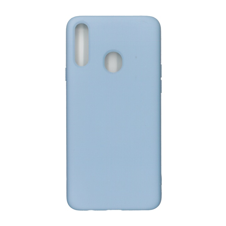Husa Liquid din silicon mat pentru Samsung Galaxy A20s, blue