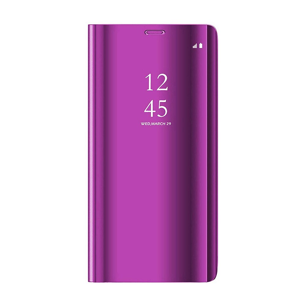 Огледален калъф HTPhone, За Samsung Galaxy A12 с прозрачен изглед за ...
