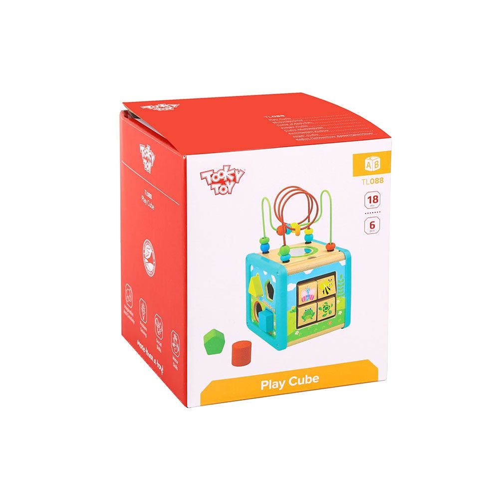 Joc educativ labirint si puzzle Tooky Toy TL088 Multicolor