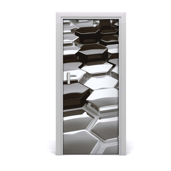 Stickere decorative. Tulup. Autocolante pentru usi. model 3D Abstractie. 8. 85 x 205 cm