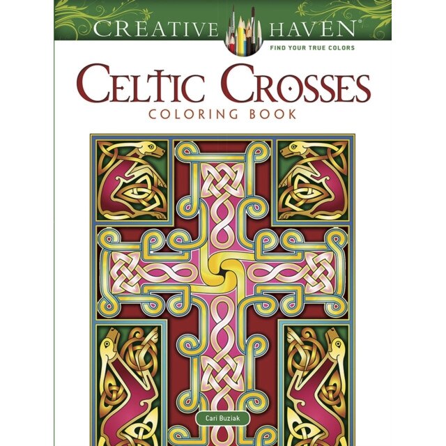Creative Haven Celtic Crosses Coloring Book, Cari Buziak (Author)