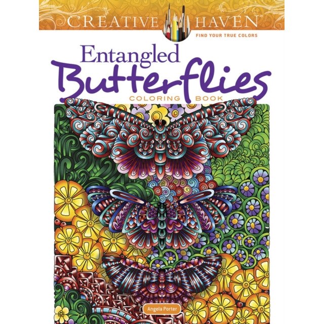 Creative Haven Entangled Butterflies Coloring Book, Angela Porter (Author)