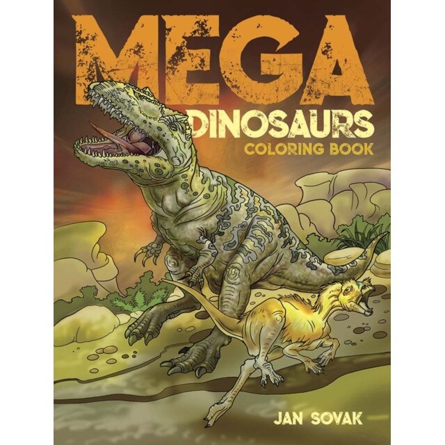 Mega Dinosaurs Coloring Book, Jan Sovak (Author)
