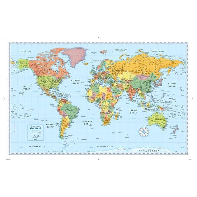 Signature World Wall Map (Folded), Rand McNally (Author)