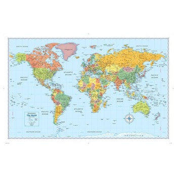 Signature World Wall Map (Folded), Rand McNally (Author) Signature World Wall Map (Folded), Rand McNally (Author)
