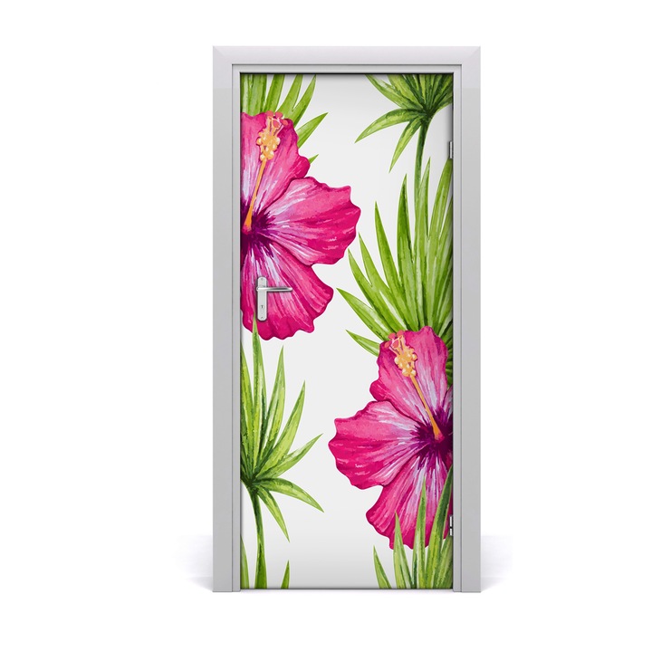 Stickere decorative. Tulup. Autocolante pentru usi. model Hawaii. 47. 85 x 205 cm