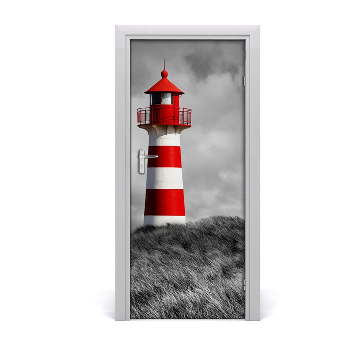 Stickere decorative. Tulup. Autocolante pentru usi. model Farul3. 85 x 205 cm