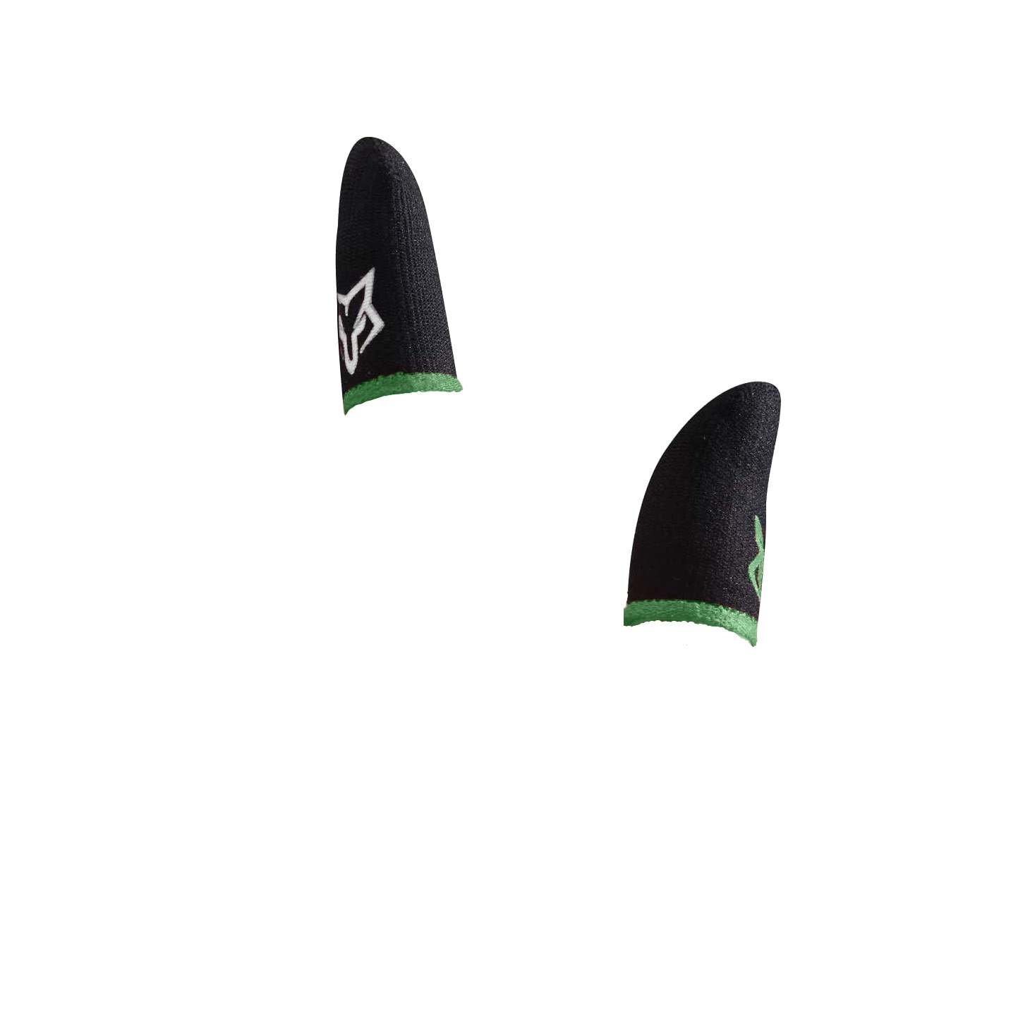 Manusi gaming Playsmartshop profesionale FOX GREEN , set 2 bucati , pentru telefon, tableta, Pubg ,Fortnite Call of duty, fibra CARBON