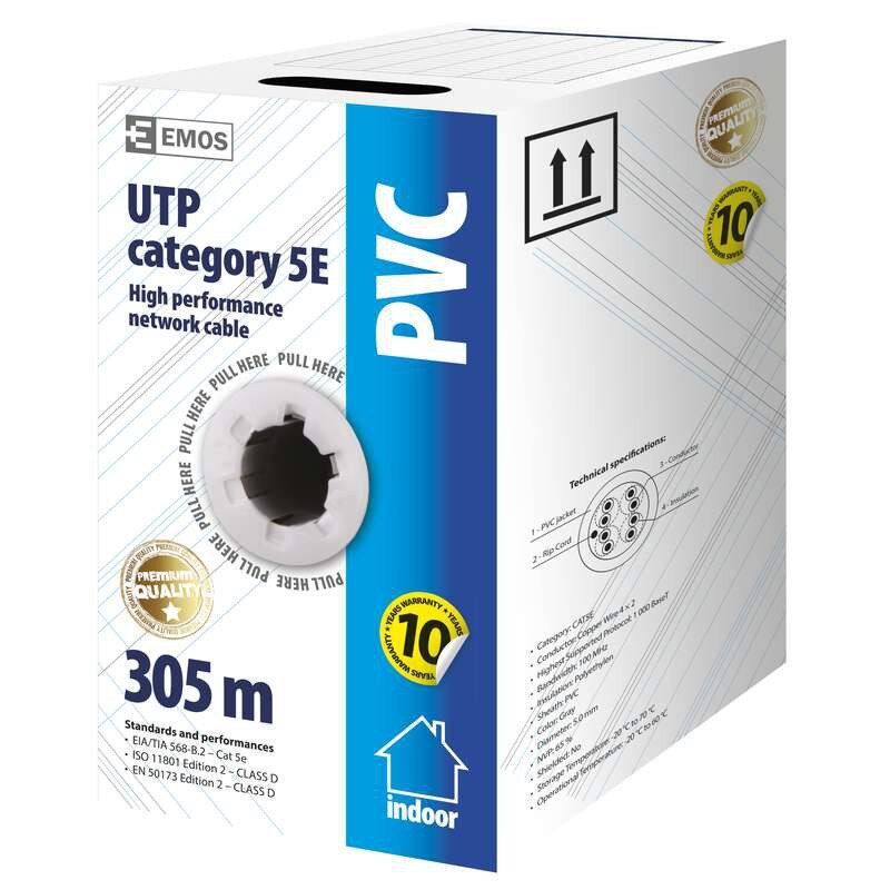 Cablu UTP cupru CAT5E PVC rola 305m