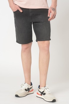 Wrangler, Pantaloni scurti din denim Texas, Gri inchis Wrangler, Pantaloni scurti din denim Texas, Gri inchis