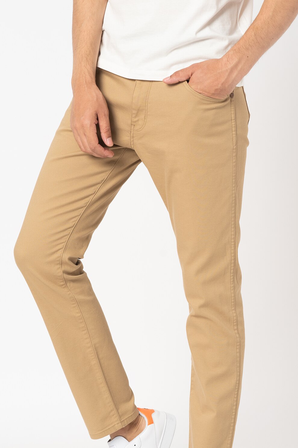 Wrangler, Pantaloni slim fit Larston, Maro taupe deschis