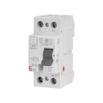 Siguranta automata diferentiala RCCB 40A/30mA, tip A, 10 kA ETI 002061112 Siguranta automata diferentiala RCCB 40A/30mA, tip A, 10 kA ETI 002061112