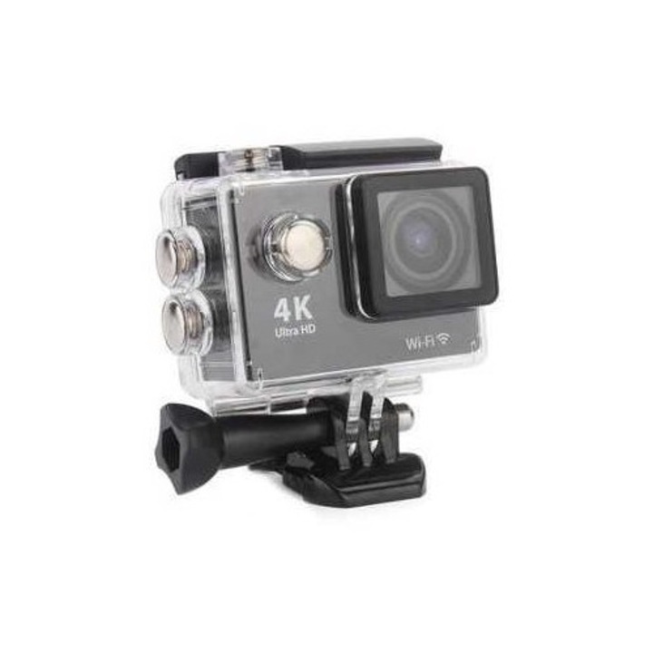 Спортна камера SIKS®, Водоустойчива, 4k, Снимки/Видео, LCD екран