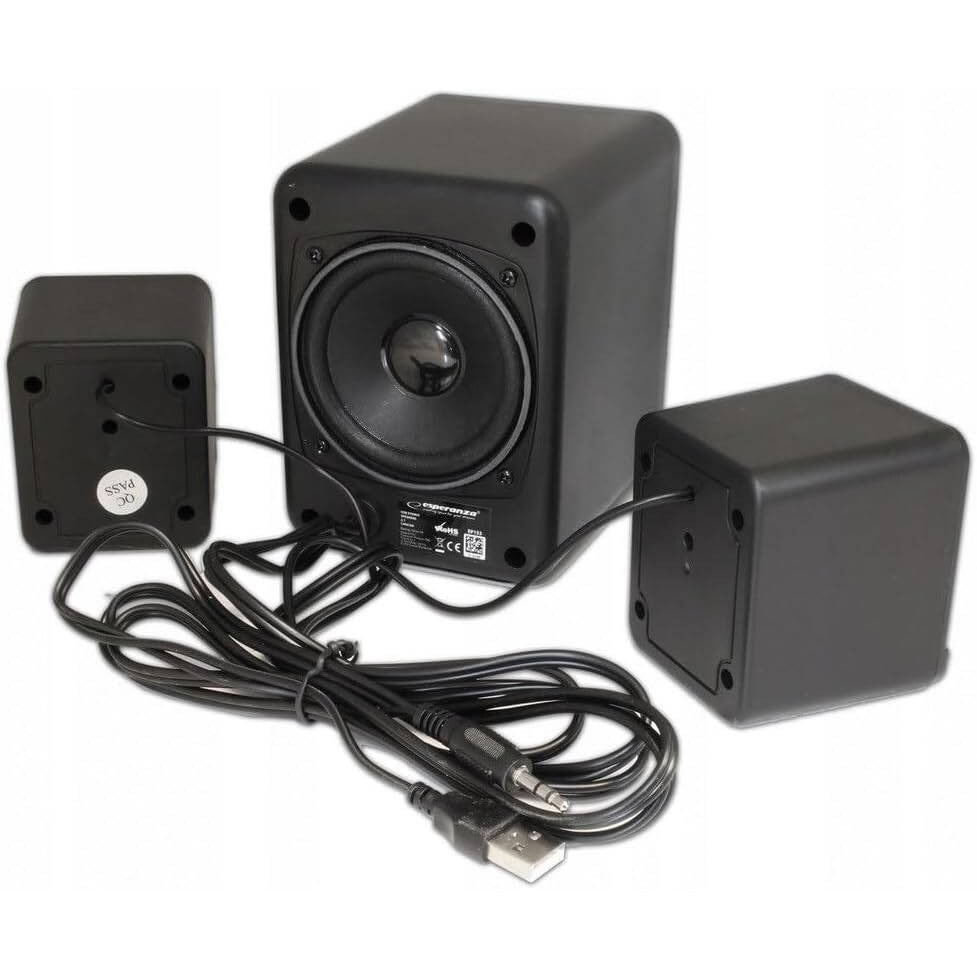 Boxe 2.1 Cancan cu USB si jack 3.5 mm, cablu 1.2 m, control volum
