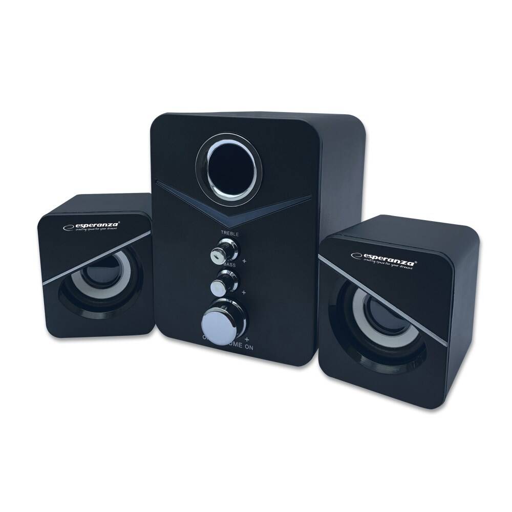 Boxe 2.1 Cancan cu USB si jack 3.5 mm, cablu 1.2 m, control volum