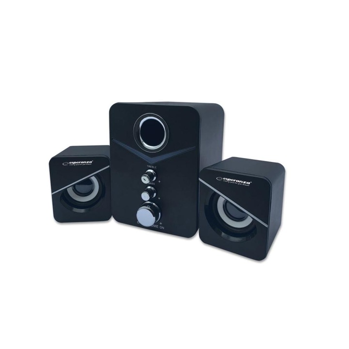 Boxe 2.1 Cancan cu USB si jack 3.5 mm, cablu 1.2 m, control volum