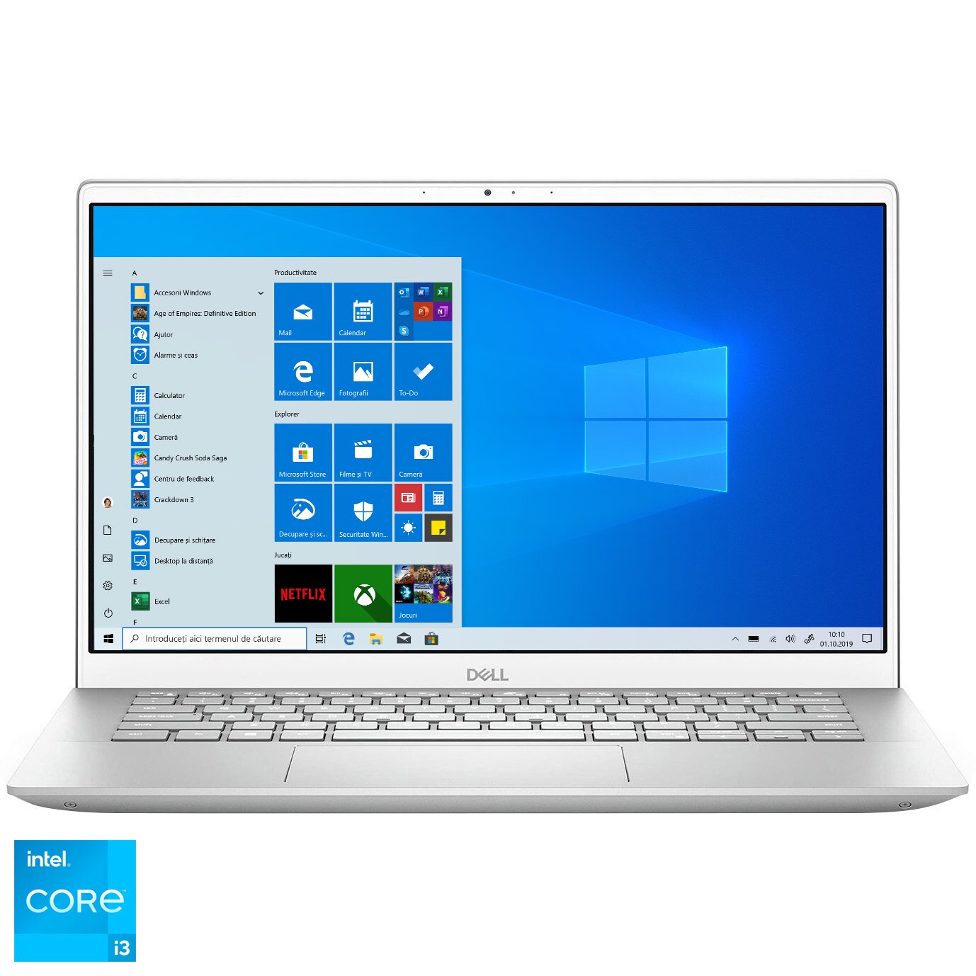 Laptop ultraportabil DELL Inspiron 5402 cu procesor Intel Core i3-1115G4 pana la 4.10 GHz, 14