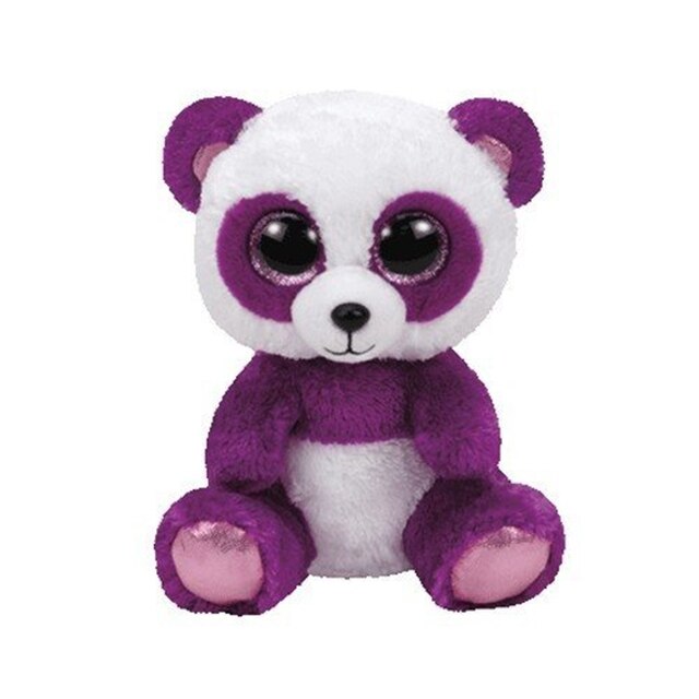 Jucarie de plus Ty, panda mov Boom Boom, 24 cm