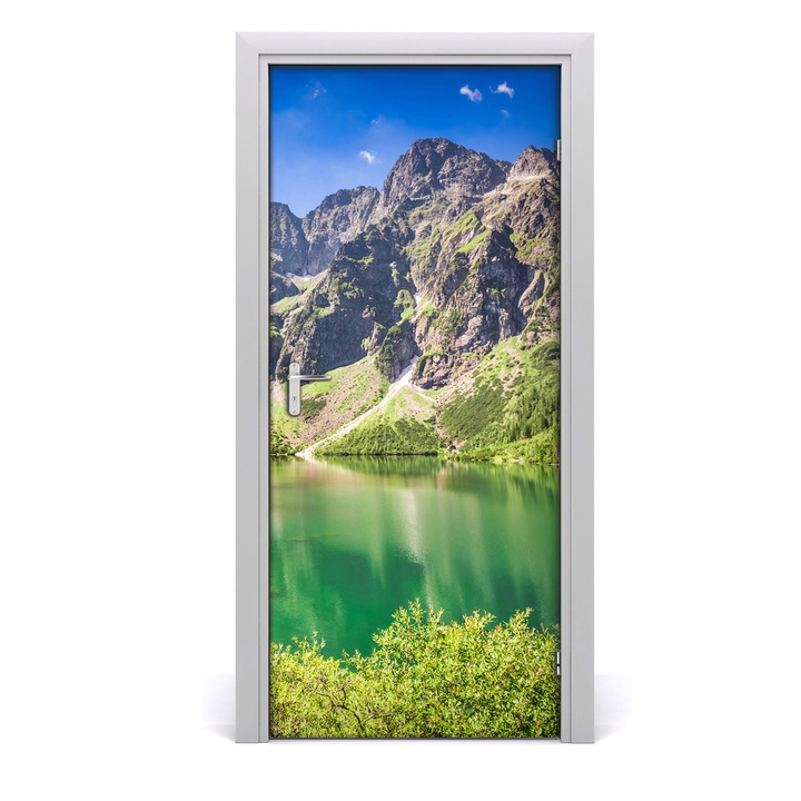 Stickere decorative, Tulup, Autocolante pentru usi, model Marine ochi Tatry, 95x205 cm