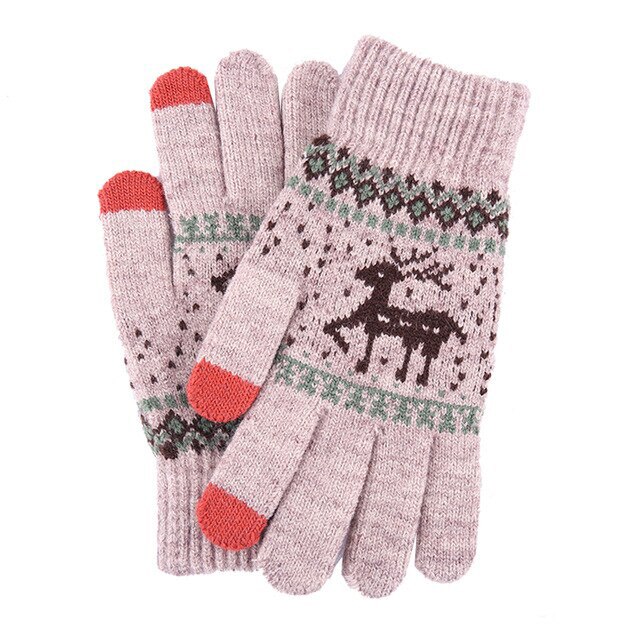 Manusi touchscreen Raindeer Suede Gloves ST0002 - Bej kaki