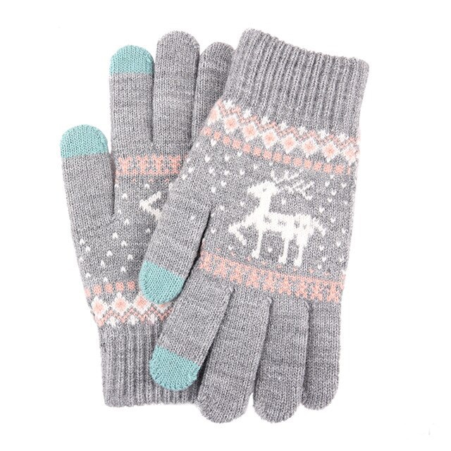 Manusi touchscreen Raindeer Suede Gloves ST0002 - Gri