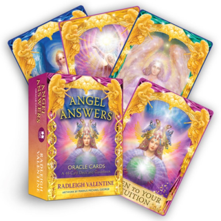 Angel Answers Oracle Cards A 44-Card Deck and Guidebook, Radleigh Valentine