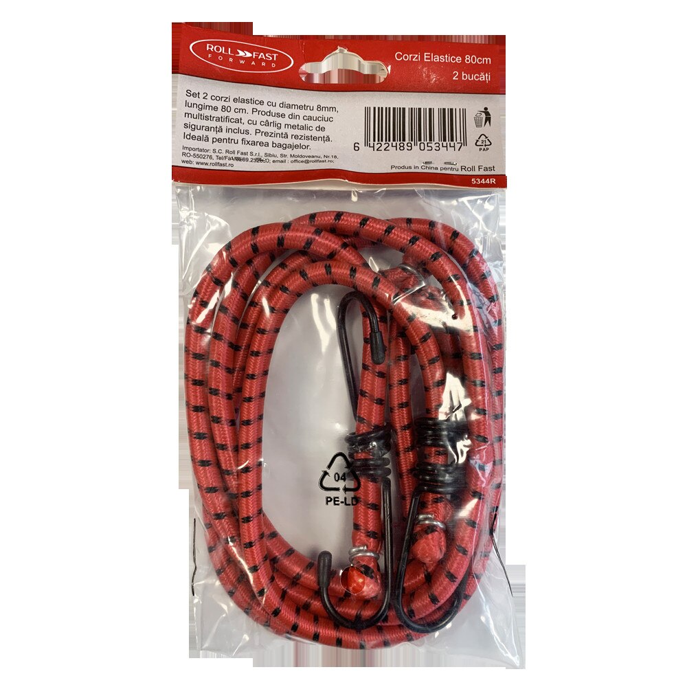 Set 2 corzi de fixare marfa 80 cm