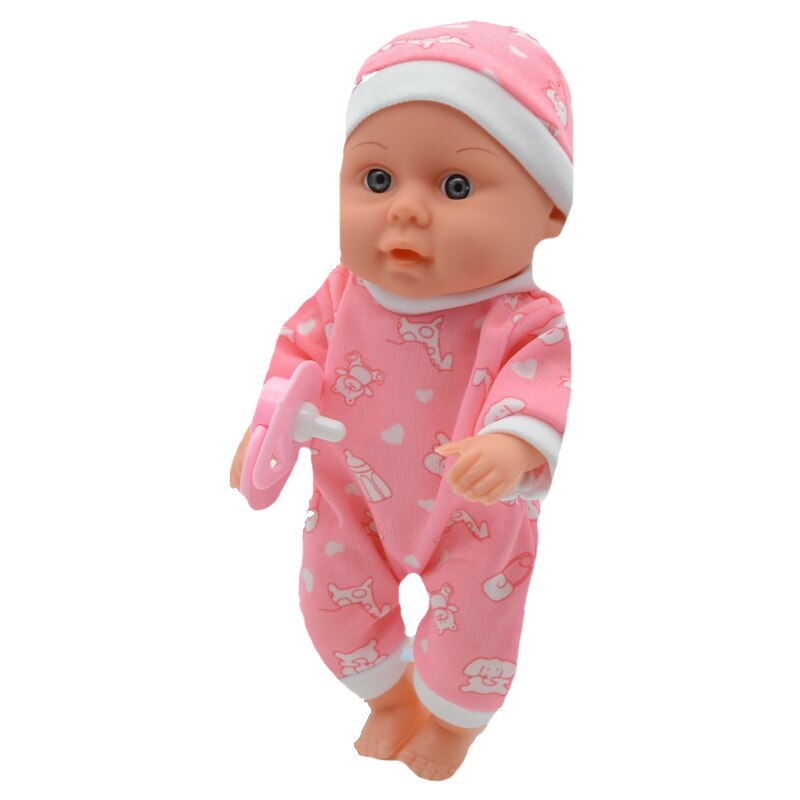 Papusa pentru fete 21 cm Midex Bebelus 749659-1, Roz