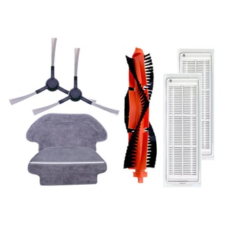 Set 4 accesorii originale aspirator Xiaomi Mi Robot Vacuum Mop Pro, filtru Hepa x 2, perie principala x 1, perie laterala x 2, laveta mop x 2 Set 4 accesorii originale aspirator Xiaomi Mi Robot Vacuum Mop Pro, filtru Hepa x 2, perie principala x 1, perie laterala x 2, laveta mop x 2