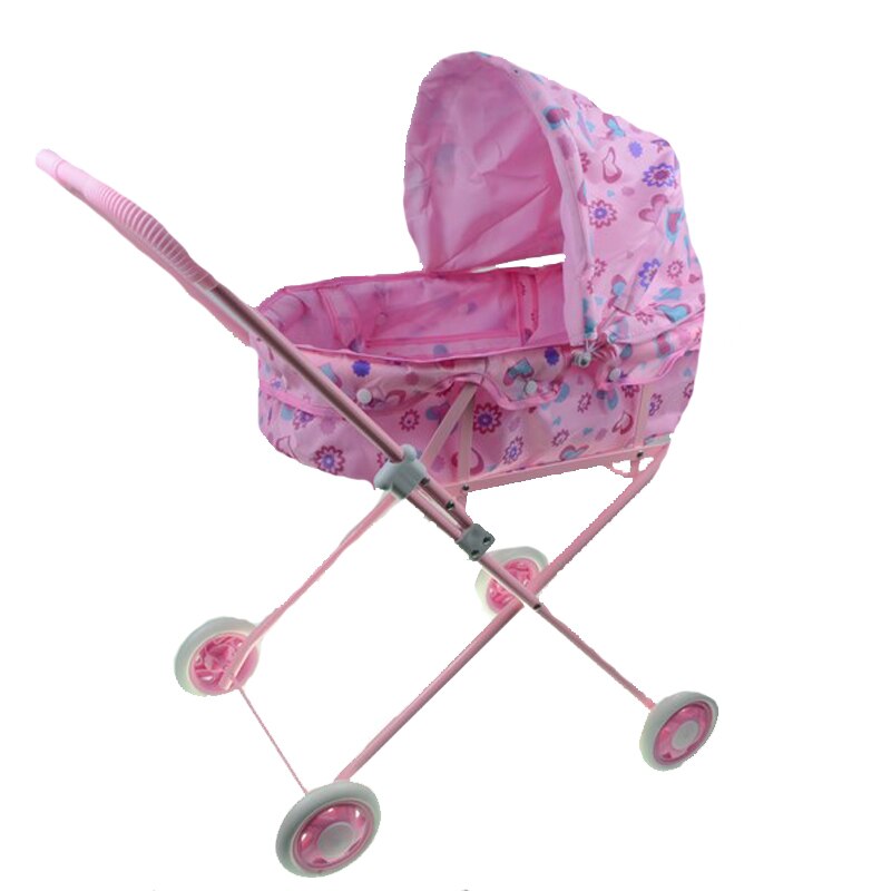 Carucior pentru papusi Mini Junior CB-1R, Roz