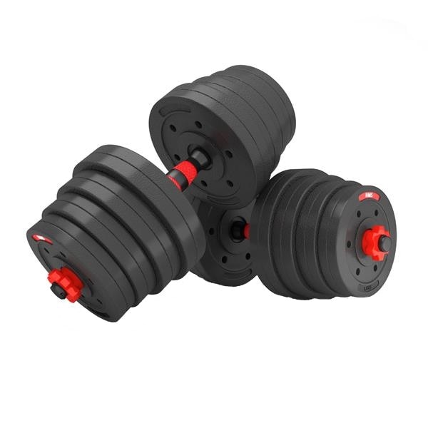 Set Haltera si Gantere, Klept, Reglabile, Material PVC, 30 kg