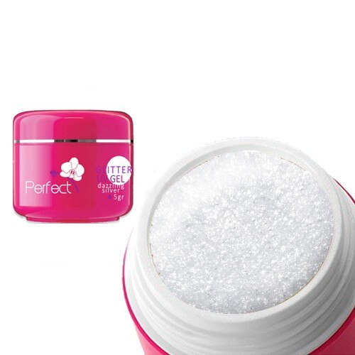 Gel Uv Unghii Color Sclipici Dazzling White