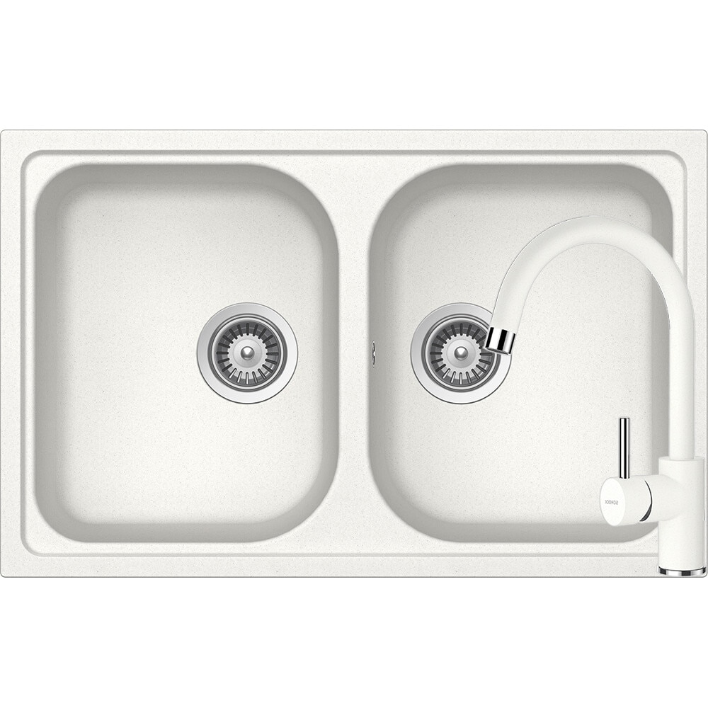 Kit chiuveta Schock Viola N-200S si baterie Schock Plutos Alpina