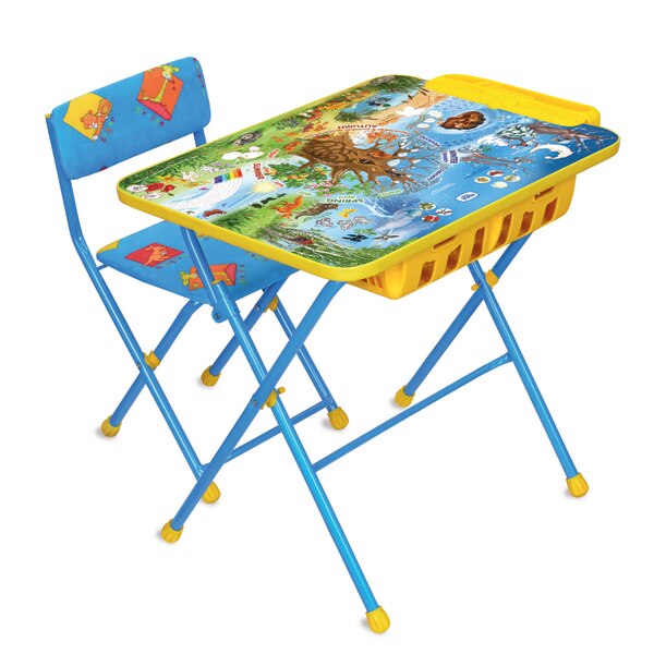 Set birou copii Nika, Anotimpuri 2, Multicolor, 2 piese