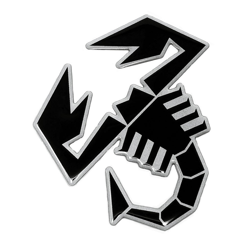 Autocolant, Oficial Abarth, Scorpionul 120 mm, Negru