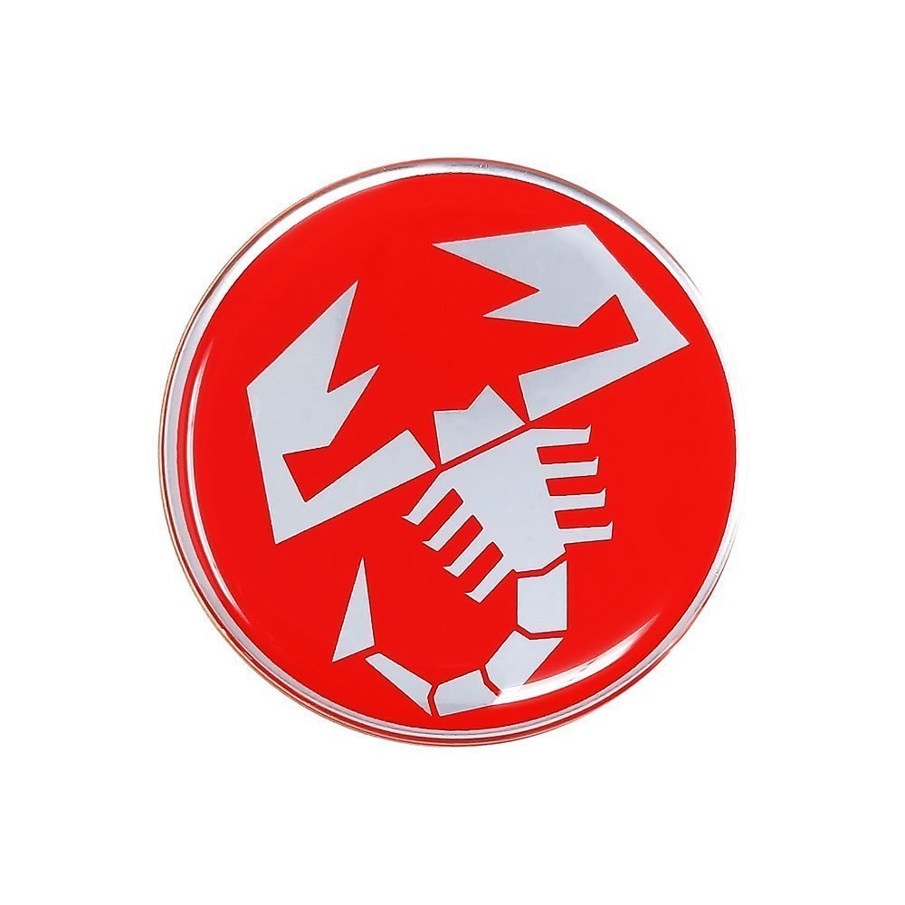 Autocolant 3D Abarth Oficial Scorpionul 50 mm, Rosu
