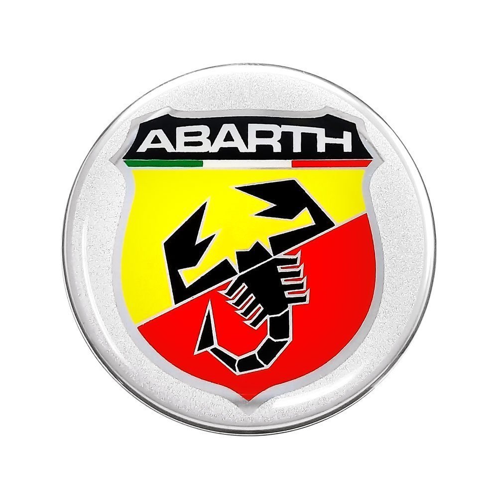 Sticker auto Abarth, Model Scudetto 3D, 50 mm, Multicolor