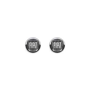 Set 2 stickere auto 3D, Fiat, 12 mm, Negru Set 2 stickere auto 3D, Fiat, 12 mm, Negru