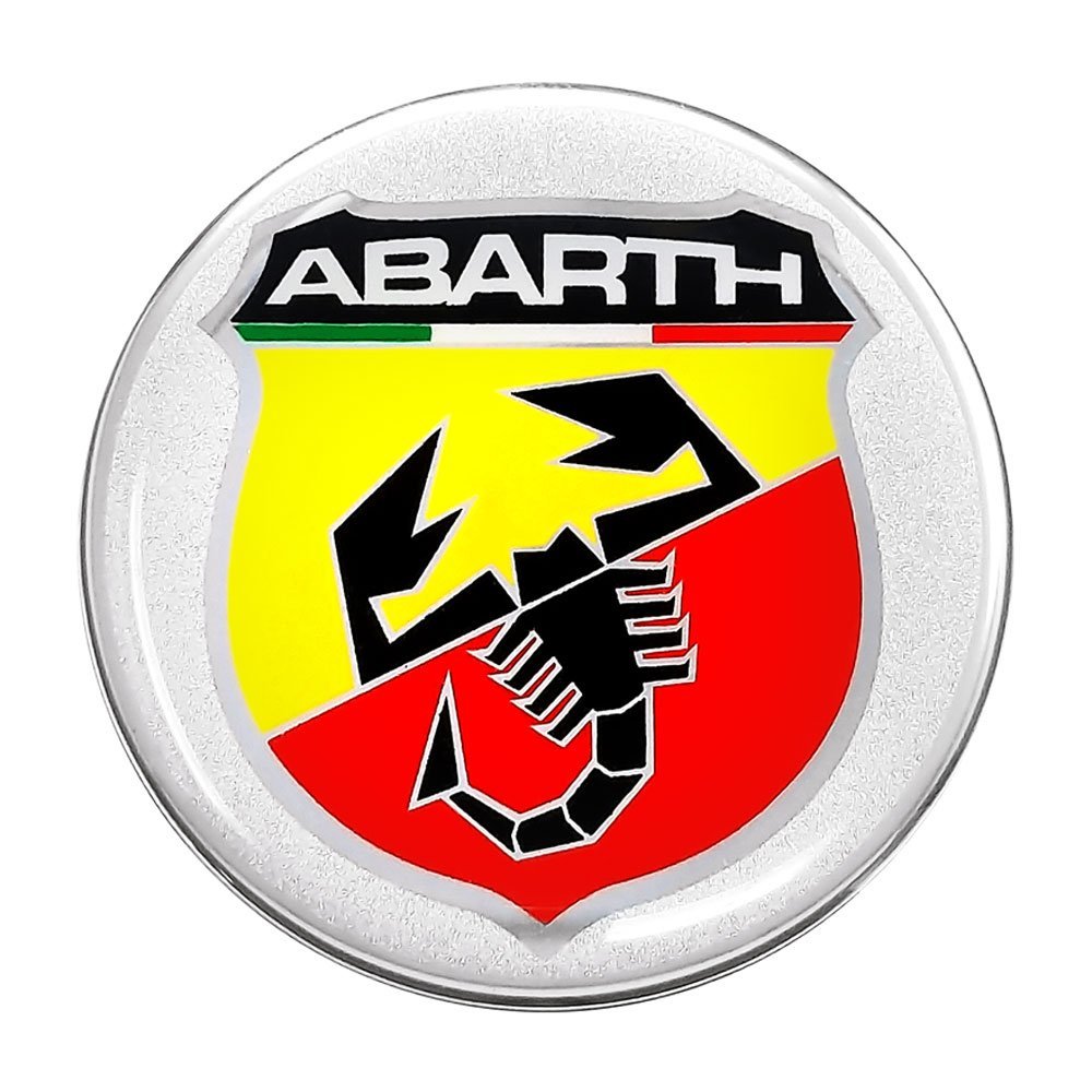 Sticker 3D, Oficial Abarth, Scut 75 mm, Multicolor