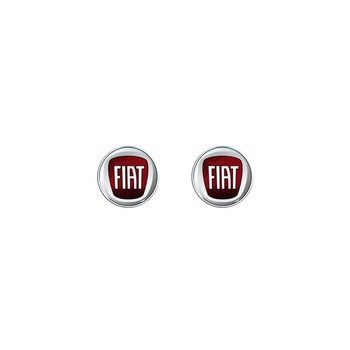Set 2 stickere 3D, Oficial Fiat, 12 mm, Rosu Set 2 stickere 3D, Oficial Fiat, 12 mm, Rosu