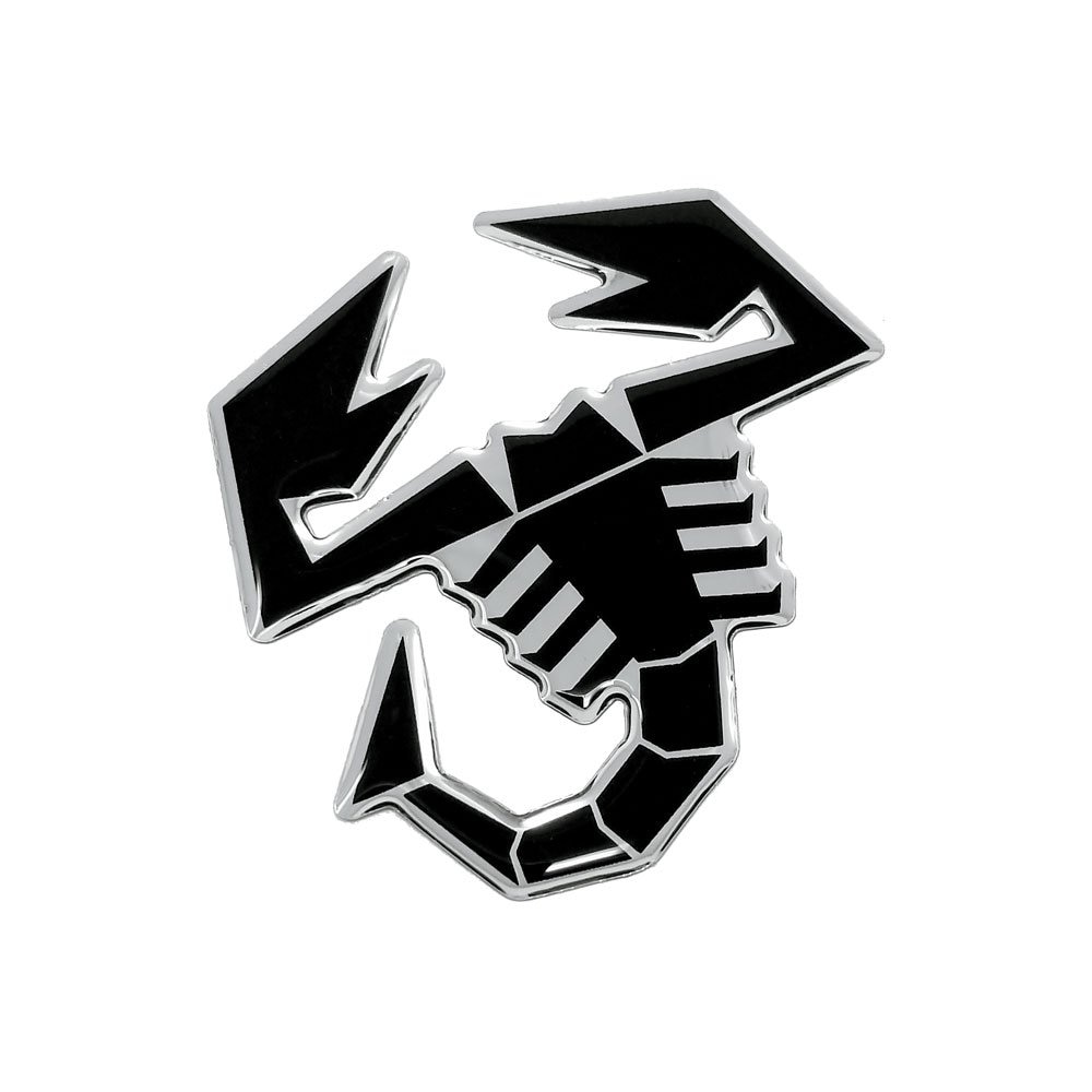 Sticker 3D, Oficial Abarth, Scorpion Negru, 65 mm