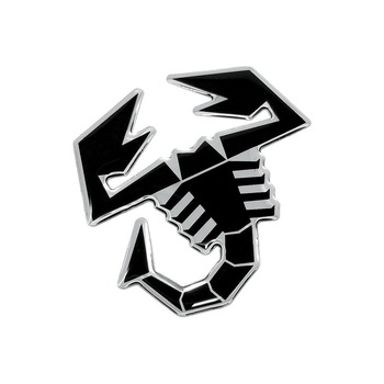 Sticker 3D, Oficial Abarth, Scorpion Negru, 65 mm Sticker 3D, Oficial Abarth, Scorpion Negru, 65 mm