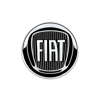Sticker auto 3D, Fiat, 40 mm, Negru Sticker auto 3D, Fiat, 40 mm, Negru