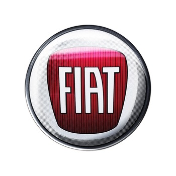 Sticker 3D, Oficial Fiat, 58 mm, Rosu Sticker 3D, Oficial Fiat, 58 mm, Rosu