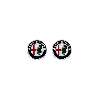 Set 2 stickere auto Alfa Romeo, Model Logo 3D, 12 mm, Multicolor Set 2 stickere auto Alfa Romeo, Model Logo 3D, 12 mm, Multicolor