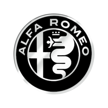 Sticker 3D, Oficial Alfa Romeo, 75 mm, Negru Sticker 3D, Oficial Alfa Romeo, 75 mm, Negru