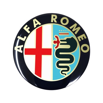 Stickere Alfa Romeo 3D Logo Oficial Vechi 75 mm, Multicolor Stickere Alfa Romeo 3D Logo Oficial Vechi 75 mm, Multicolor
