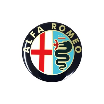 Sticker 3D auto Oficial Alfa Romeo, Model Old Logo, 58 mm, Multicolor Sticker 3D auto Oficial Alfa Romeo, Model Old Logo, 58 mm, Multicolor