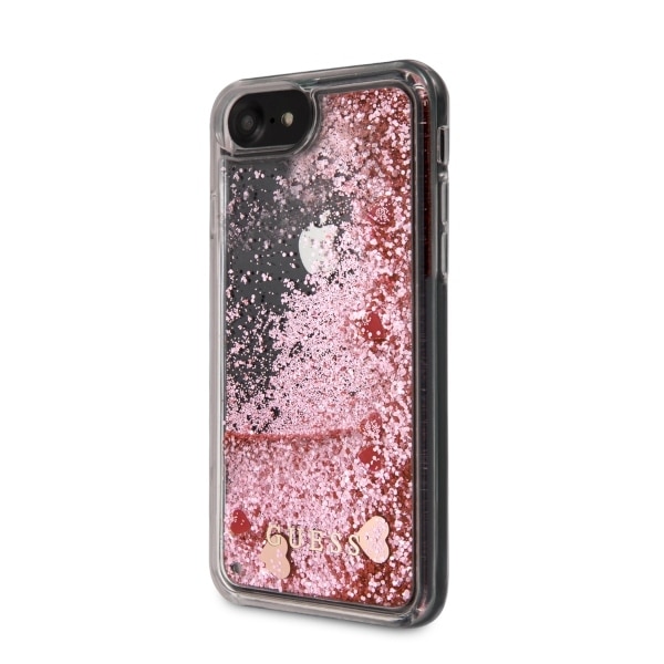 Husa iPhone SE 2020 / iPhone 7 / iPhone 8 Guess Glitter Hearts Roz